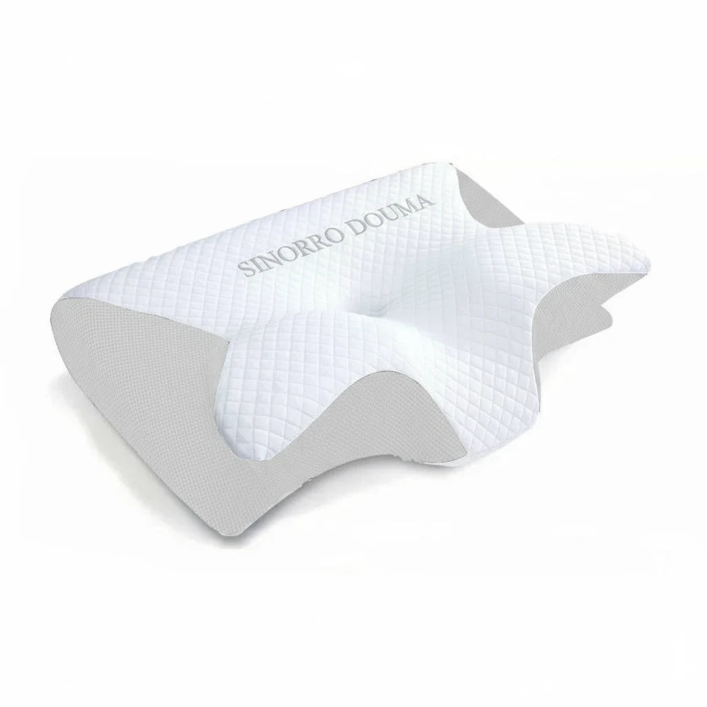 Oreiller Cervical DoumaSI - Mousse à Mémoire de Forme Anti-Ronflement