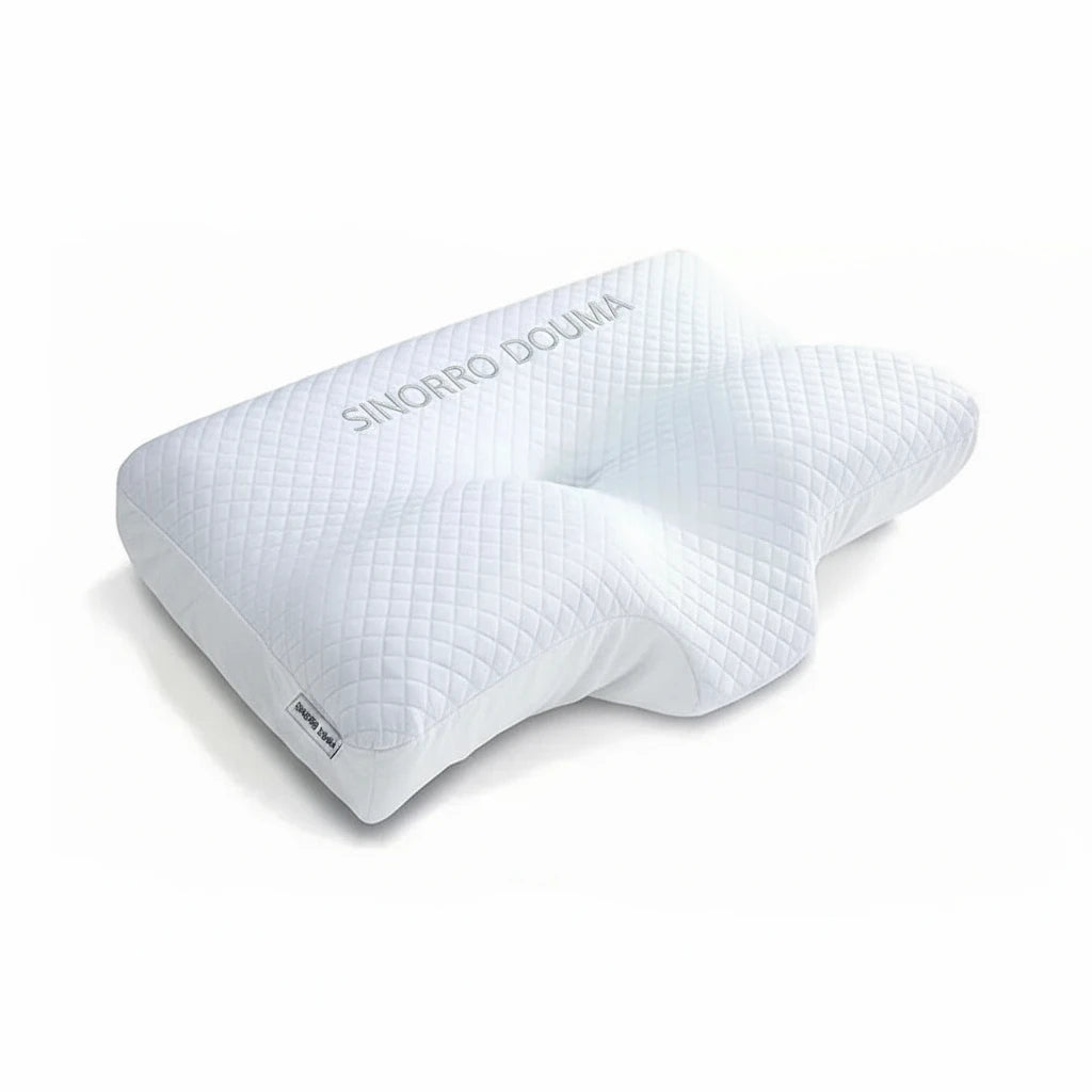 Oreiller Cervical DoumaSI - Mousse à Mémoire de Forme Anti-Ronflement